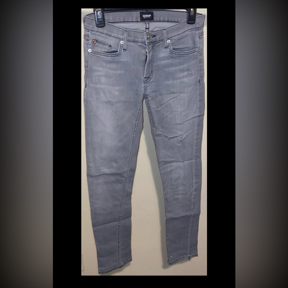Hudson Muse Crop Skinny Jeans w/5in Cuff Shade D size 27
